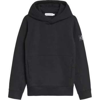 Calvin Klein Jeans Calvin Klein Badge Hoodie - Black BEH