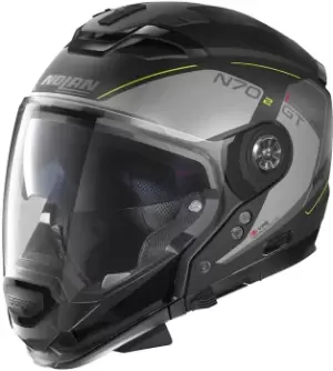 Nolan N70-2 GT Lakota N-Com Helmet, black-yellow, Size S, black-yellow, Size S