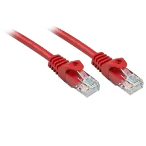 Lindy RJ-45/RJ-45 Cat6 5m networking cable Red U/UTP (UTP)