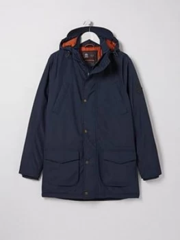 FatFace Performance Parka - Navy, Size S, Men