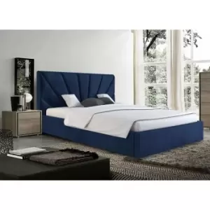 Envisage Trade - Hamini Upholstered Beds - Plush Velvet, Super King Size Frame, Blue - Blue