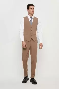 Skinny Fit Stone Waistcoat