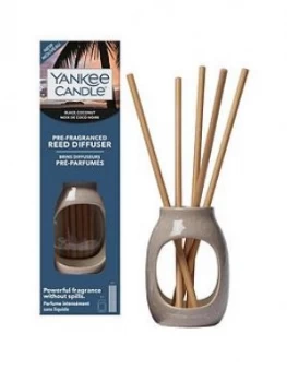 Yankee Candle Black Coconut Pre-Fragranced Reed Diffuser Starter Kit