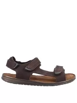 Hush Puppies Neville Quarter Strap Sandal, Brown, Size 9, Men