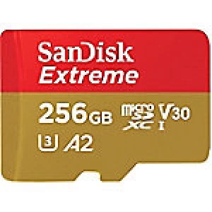 SanDisk Extreme 256GB MicroSDXC Memory Card