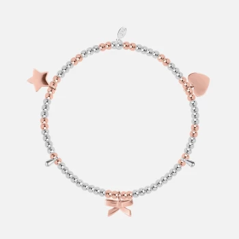 Joma Jewellery Womens Life's A Charm Bracelet - Silver/Rose Gold