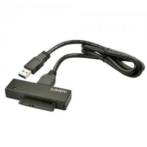 Lindy 42713 cable interface/gender adapter USB 3.1 A SATA Black