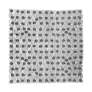 Premier Housewares Grey Pebble PVC Bath Mat 54 x 54cm