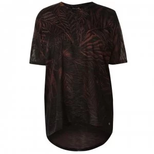 Firetrap Lucy Print Top - Black/Copper