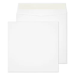 PREMIUM Optima Card Board Back Envelopes Peel & Seal 240 x 240 mm Plain 210 gsm Ultra White Pack of 125