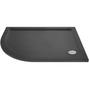 Hudson Reed Slate Grey 1000mm x 800mm Left Hand Offset Quadrant Shower Tray - TR71108 - Grey