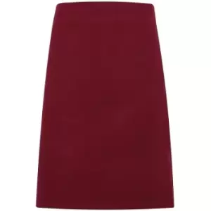 Premier Unisex Calibre Heavy Cotton Canvas Waist Apron (One Size) (Burgundy) - Burgundy