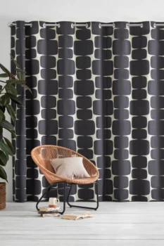 Scion lohko Eyelet Curtains Black