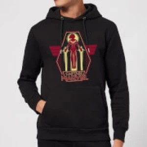 Captain Marvel Flying Warrior Hoodie - Black