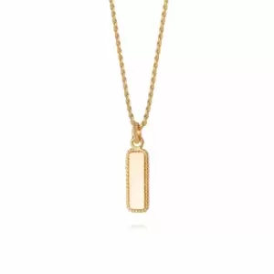 Daisy London Jewellery 18ct Gold Plated Sterling Silver Stacked Rope Pendant Necklace 18Ct Gold Plate