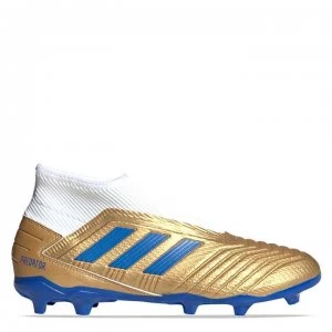 adidas Predator 19.3 Laceless FG Football Boots - Gold/Blue/White