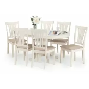 Julian Bowen Dining Set - Stanmore Dining Table and 6 Chairs