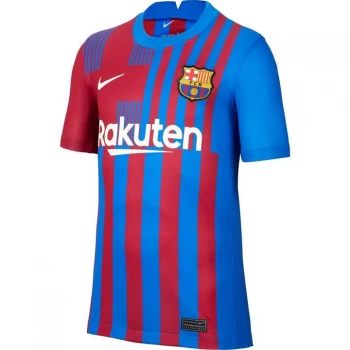 Nike Barcelona Home Shirt 2021 2022 Junior - Blue/Red