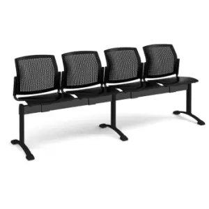 Dams MTO Santana Perforated Back Plastic Seating - Bench 4 Wide with 4 Seats - G