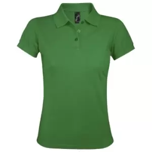 SOLs Womens/Ladies Prime Pique Polo Shirt (XL) (Kelly Green)