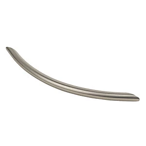 Wickes Bow Cabinet Door Handle - Matt Nickel 160mm Pack of 2