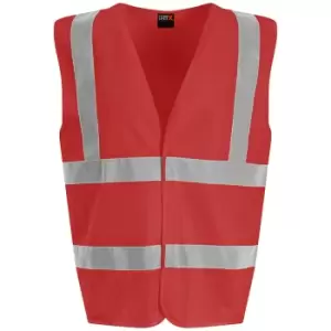 PRO RTX High Visibility Unisex Waistcoat (M) (Red)