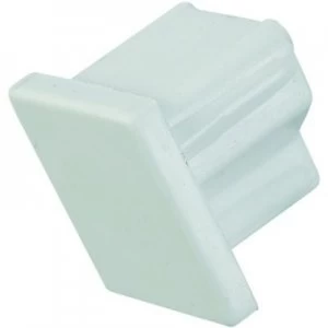 Wickes Mini Trunking End Cap - White 16 x 16mm Pack of 5