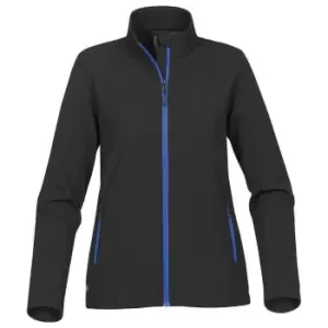 Stormtech Womens/Ladies Orbiter Soft Shell Jacket (M) (Black/Azure)