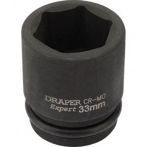 Draper Expert 3/4" Drive Hexagon Impact Socket Metric 3/4" 33mm