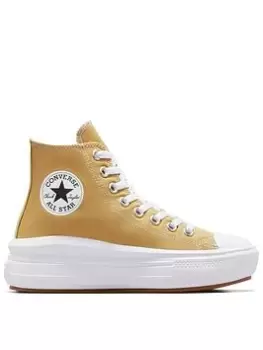 Converse Chuck Taylor All Star Move Canvas Hi - Khaki, Size 4, Women