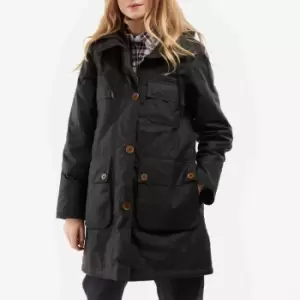 Barbour Bethwin Waxed-Cotton Coat - UK 10