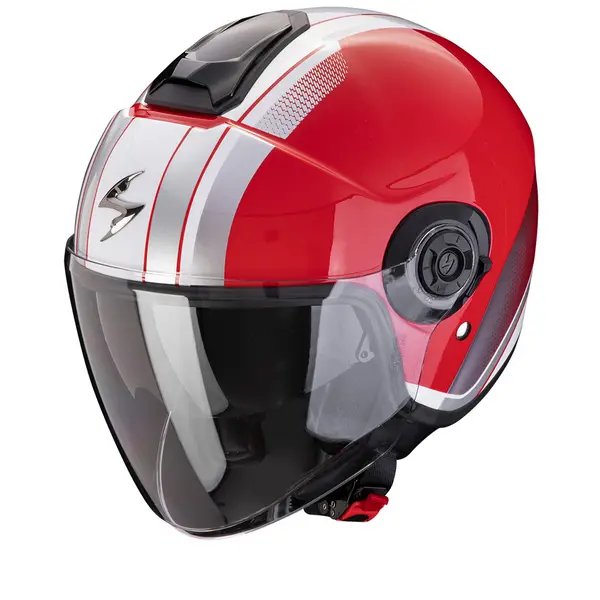 Scorpion Exo-City II Vel Red White Jet Helmet Size S