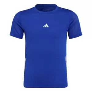 adidas Running AEROREADY 3-Stripes T-Shirt Kids - Lucid Blue / Reflective Silver