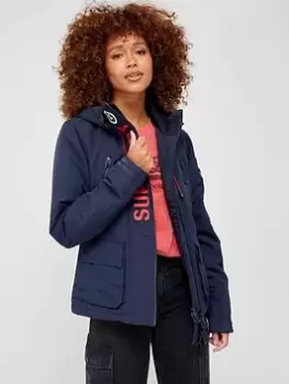 Superdry Ultimate Windcheater Coat - Blue Size 14, Women