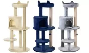 Pawhut Four-Tiered Cat Tree: Blue