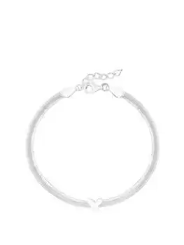 Simply Silver Sterling Silver 925 Butterfly Bracelet, Silver, Women