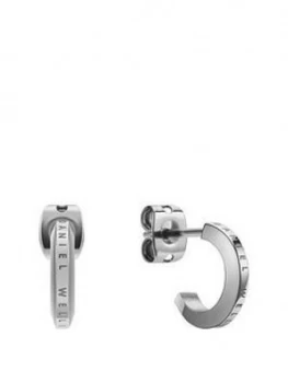 Daniel Wellington Sterling Silver Plated Elan Hoop Earrings