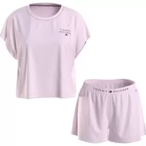 Tommy Hilfiger Jersey Short Sleeve Pj Set - Pink