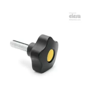 Elesa - Lobe knob-VCT.84 p-M12x30-C4 Yellow