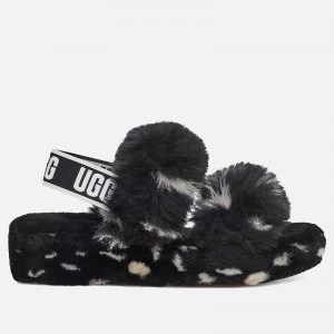 UGG Womens Oh Yeah Spots Slippers - Black - UK 3