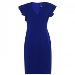 DKNY Ruffle Cap Sleeve Dress - MARINE