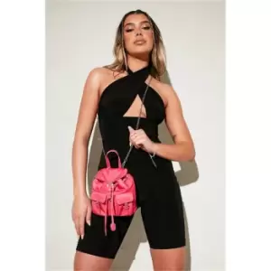 I Saw It First Hot Pink Nylon Mini Backpack - Pink