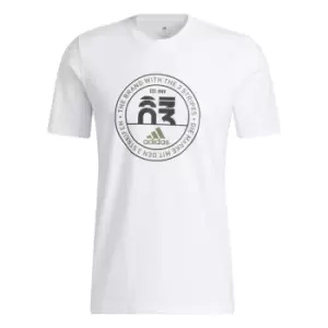 adidas Emblem T-Shirt Mens - White