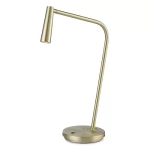 Gamma LED Table Lamp Satin Gold 179lm 2700K