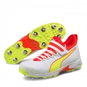 Puma 19.1 Bowling Cricket Shoe - White/Yellow