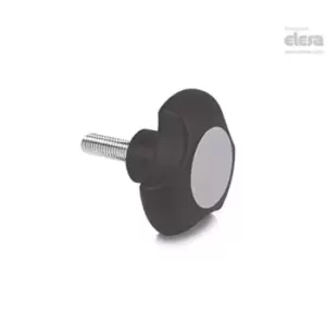 ELESA Lobe knob-VTT.40-C-p-M6x30-C3 Grey