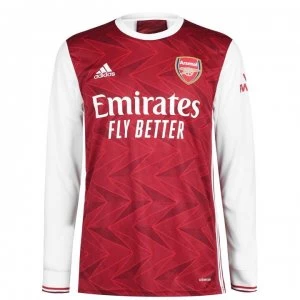 adidas Arsenal Home Long Sleeve Shirt 2020 2021 - Red