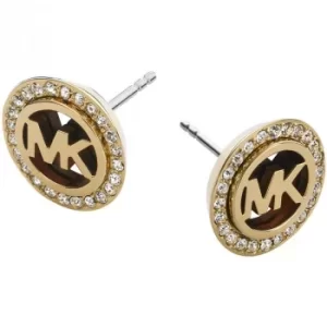 Ladies Michael Kors PVD Gold plated Heritage Earrings