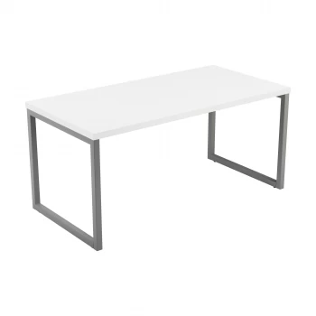 Picnic Low Table 1800 - Ice White Top and Silver Legs