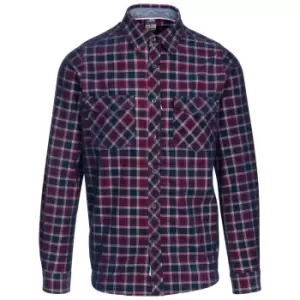 Trespass Mens Byworthytown Checked Shirt (L) (Navy)